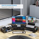 PYGOCERERI kovinsko stojalo za monitorja z predalom in držali | Shoptok.si
