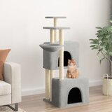 vidaXL Penjalica za mačke sa stupovima za grebanje svjetlosiva 122 cm | shoptok.hr