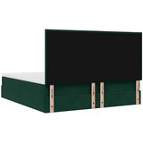  Okvir kreveta s madracima tamnozeleni 160x200cm baršunasti | shoptok.hr