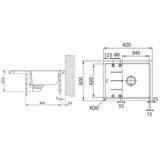 Franke 114.0288.569 OID 611-62 pomivalno korito iz umetnega kamna | Shoptok.si