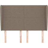  Uzglavlje s ušima smeđesivo 147x23x118/128 cm od tkanine | shoptok.hr