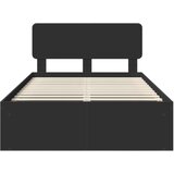  Okvir za krevet Crna 120 x 200 cm Čvrsto borovo drvo | shoptok.hr