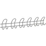 WALTECO Zidna lajsna s kukicama (D x Š x V: 795 x 70 x 142 mm, Broj kuka: 6 Kom., Metal) | shoptok.hr