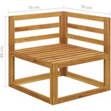  Klop za 2 osebi s temno sivimi blazinami | Shoptok.si