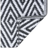 Vanjski Zunanja preproga bela in črna 190x290 cm PP, (20764540) | Shoptok.si