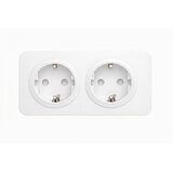 Aigostar Kućna utičnica sa ramom 2Z SCHUKO 250V/16A bela | Eponuda.com