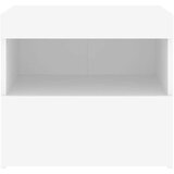  Noćni ormarić s LED svjetlima bijeli 50 x 40 x 45 cm | shoptok.hr