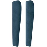  Uzglavlje s ušima tamnoplavo 93x23x118/128 cm baršunasto | shoptok.hr