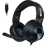 slušalice gaming N11U led usb crno plave