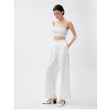 Koton Wide Leg Trousers with Pockets Elastic Waist | Shoptok.si
