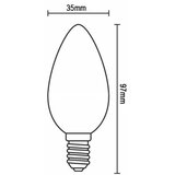 LED sijalica FILAMENT C37 E14/6W/230V 4000K | Eponuda.com