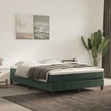  Madrac s oprugama srednje tvrdoće tamnozeleni 140x210x20 cm baršunasti | shoptok.hr