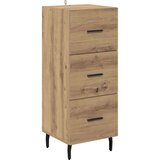vidaXL Kreveta hrast artisan 34 x 34.5 x 90 cm Konstruirano drvo | shoptok.hr