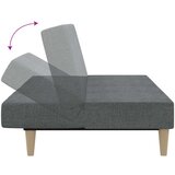  Kavč dvosed z ležiščem svetlo sivo blago | Shoptok.si