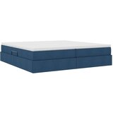  Krevet s madracem i skladištem Plava 200 x 200 cm Poliester | shoptok.hr