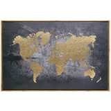 Atmosphera SLIKA NA PLATNU WORLD 58X88CM, ZLATNO/CRNA Cijene