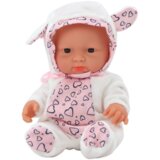 Mala lutka za igru sa ušima na kapuljači - 21 cm - bijela | shoptok.hr