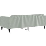  Dnevni krevet svjetlosivi 100 x 200 cm baršunasti | shoptok.hr