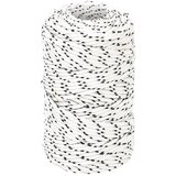 vidaXL Pletena vrv za čoln bela 2 mm x 100 m poliester | Shoptok.si