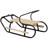 Metal Sled with Backrest Strap Black | shoptok.hr