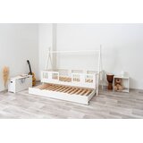 Molarem Home Drveni dječji krevet Luna Tipi - bijeli - 190x90 cm - Dodatni krevet | shoptok.hr