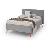 Meise Möbel Svijetlo sivi tapecirani bračni krevet s prostorom za odlaganje s podnicom 140x200 cm Riva – | shoptok.hr