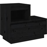  Noćni ormarići 2 kom Crno 60x34x51 cm od masivne borovine | shoptok.hr