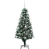 vidaXL Umestno božično drevo Zelena 150 cm PVC, jeklo in plastika | Shoptok.si