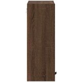 vidaXL Kopalniška omarica z vrati Rjavi hrast 39 x 23.5 x 65 cm | Shoptok.si