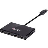 Club3d DisplayPort Adapter [1x Muški konektor DisplayPort - 4x Ženski konektor DisplayPort] Crna Cijene