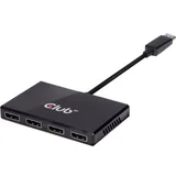 DisplayPort Adapter [1x Muški konektor DisplayPort - 4x Ženski konektor DisplayPort] Crna