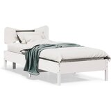 vidaXL Okvir kreveta bez madraca bijeli 90 x 190 cm masivna borovina | shoptok.hr
