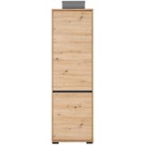 CARRYHOME garderobna omara antracit, hrast artisan | Shoptok.si