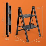 Vonhaus Crna Metalna Dvostepena Ljestvica | shoptok.hr