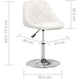  Blagovaonske stolice od umjetne kože 2 kom bijele | shoptok.hr