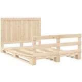  Okvir za krevet s uzglavljem 140x200 cm od masivne borovine | shoptok.hr