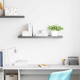  Plutajuća zidna polica siva 90 x 23,5 x 3,8 cm MDF | shoptok.hr