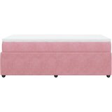  Box spring krevet s madracem ružičasti 90x200 cm baršunasti | shoptok.hr