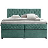 Modern Living Postelja Boxspring Carmen, Turkizna, 180x200 | Shoptok.si