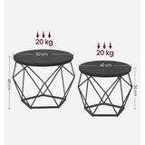  SET 2x Konferencijski stočić TALIA, crne boje | Eponuda.com