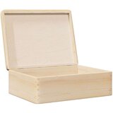 vidaXL Drvena kutija s poklopcem 40x30x13 cm Puno drvo Bor | shoptok.hr