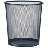 ZELLER Koš za papir (12 l, Crne boje, Okrugli oblik, Čelik) | shoptok.hr