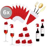Home & Marker Božična dekoracija držal za pribor z motivom božične kape (6 kosov) | FORKMAS, (21559981) Cene