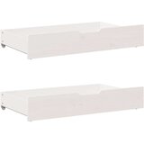 vidaXL Posteljni okvir brez vzmetnice bel 200x200 cm trdna borovina | Shoptok.si