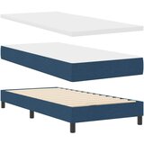 vidaXL Postelja boxspring z vzmetnico z vzmetnico Modra 180 x 200 cm, (5000127413) | Shoptok.si