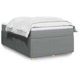 Maison Chic Box spring postelja - Vzmetna postelja z vzmetnico svetlo siva 120x200 cm blago SL11659, (21901797) | Shoptok.si