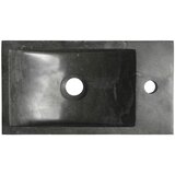 Sapho Črn kamnit umivalnik za WC 40x22 cm Blok – | Shoptok.si
