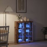  LED komoda Staro drvo 81 x 37 x 100 cm Konstruirano drvo | shoptok.hr