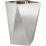  Cvetlično korito 2 pcs srebrna 50 x 50 x 75 cm Nerjaveče jeklo, (5000207354) | Shoptok.si