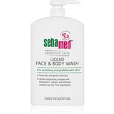 Seba Med Wash nježna emulzija za čišćenje tijela i lica za osjetljivu kožu 1000 ml | shoptok.hr